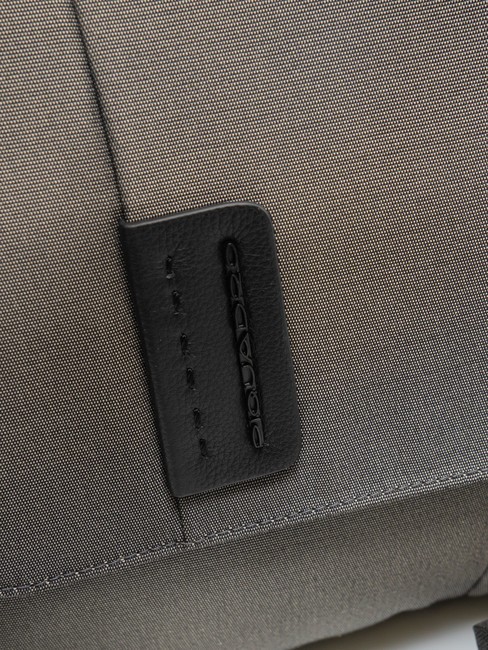 CAMPIONARIO - P16  Small messenger in leather and fabric CLASSY - Work Briefcases