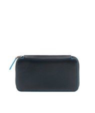 PIQUADRO BLUE SQUARE  Full grain leather wallet blue - Men&rsquo;s Wallets - 3