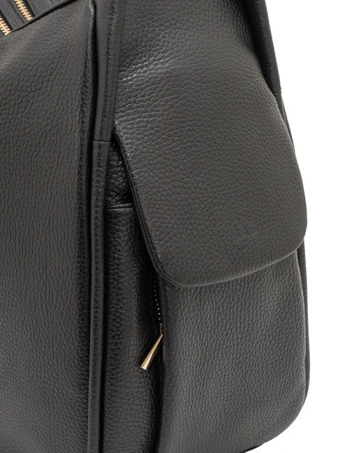 TRIO  Hammered leather satchel backpack black25 - Women’s Bags