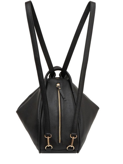 TRIO  Hammered leather satchel backpack black25 - Women’s Bags