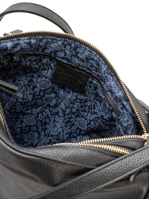 TRIO  Hammered leather satchel backpack black25 - Women’s Bags