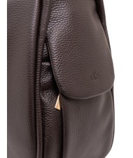 LESAC TRIO  Hammered leather satchel backpack coffee25 - Women’s Bags - 7