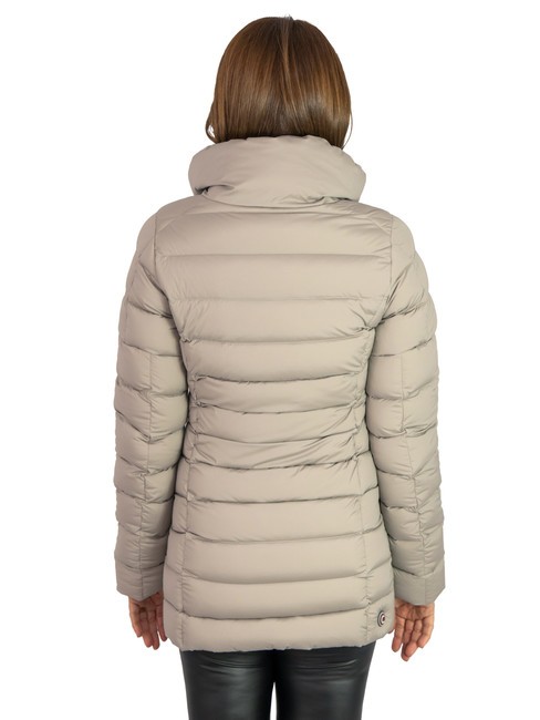 EXPERT Medium length down jacket coffee cream - Women's down jackets