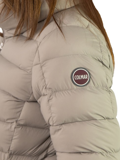 EXPERT Medium length down jacket coffee cream - Women's down jackets