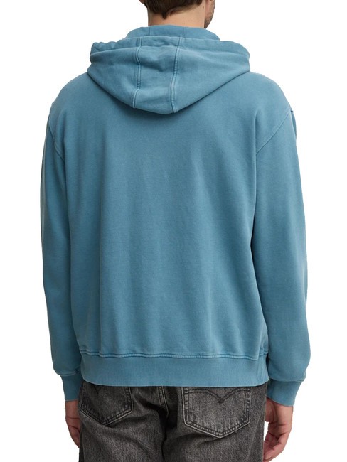 FINCH TERRY Sweatshirt with pocket and hood wild storm blue mult - Sweatshirts