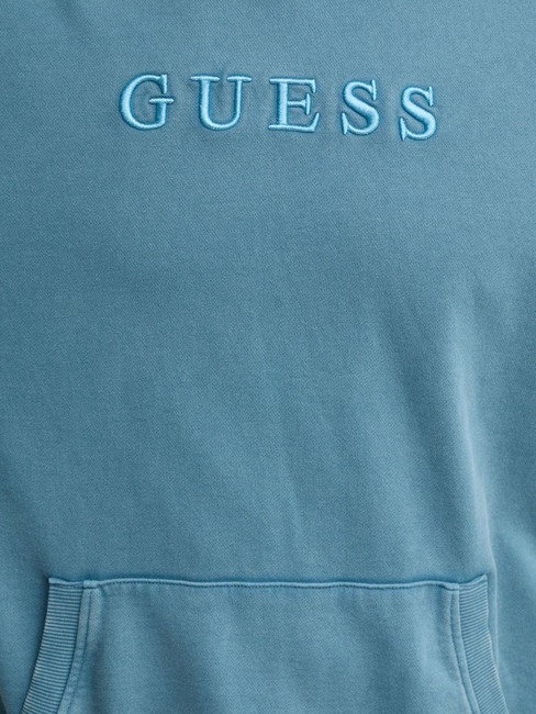 FINCH TERRY Sweatshirt with pocket and hood wild storm blue mult - Sweatshirts