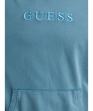 GUESS FINCH TERRY Sweatshirt with pocket and hood wild storm blue mult - Sweatshirts - 4
