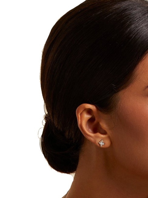 IN THE SKY Star earrings with zirconia SILVER - Earrings