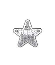 GUESS STUDS PARTY Star earrings with crystals SILVER - Earrings - 2