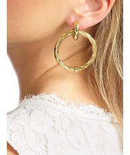 GUESS LET S GET LOUD Torchon hoop earrings - Earrings