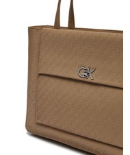 CALVIN KLEIN CK MEDIUM Shoulder bag with zip amphora mono pu - Women’s Bags - 3