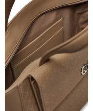 CALVIN KLEIN CK MEDIUM Shoulder bag with zip amphora mono pu - Women’s Bags - 4