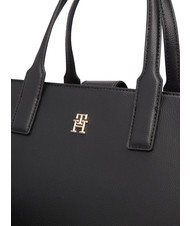 TOMMY HILFIGER TH SOFT LOGOTAPE Handbag, with shoulder strap black - Women’s Bags - 3