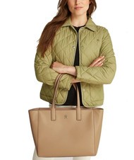 TOMMY HILFIGER TH SOFT LOGO Shopping Bag safari canvas - Women’s Bags - 4