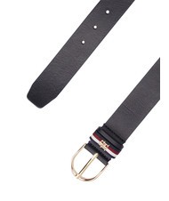 TOMMY HILFIGER ESSENTIAL EFFORTLESS CORP Leather belt space blue corp - Belts - 3