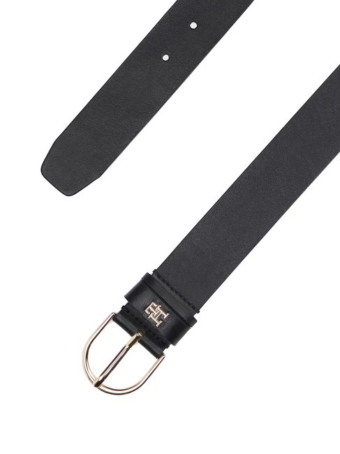 ESSENTIAL EFFORTLESS Leather Belt Made in Italy black - Belts