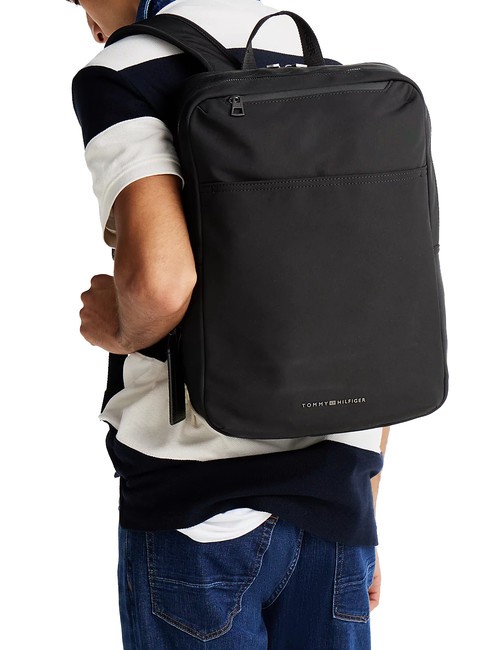 TH NYLON Laptop backpack black - Laptop backpacks