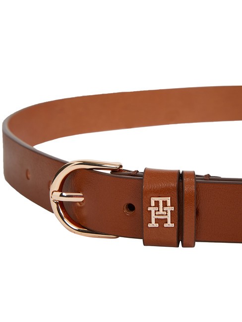 ESSENTIAL EFFORTLESS Leather Belt Made in Italy cognac - Belts