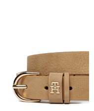 TOMMY HILFIGER ESSENTIAL EFFORTLESS Made in Italy leather belt safari canvas - Belts - 2