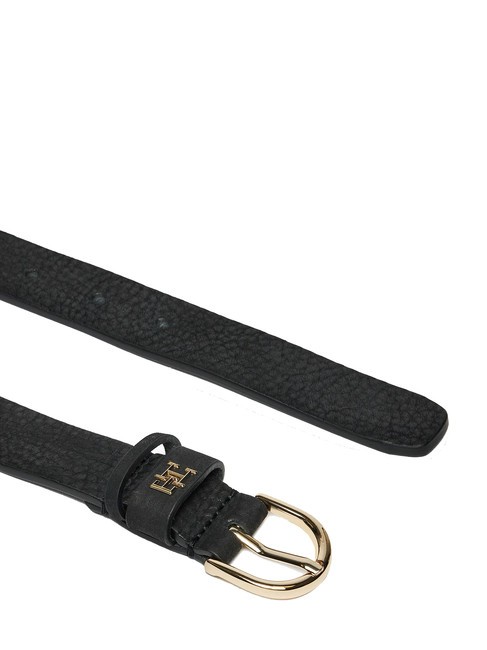 ESSENTIAL EFFORTLESS Made in Italy leather belt black - Belts