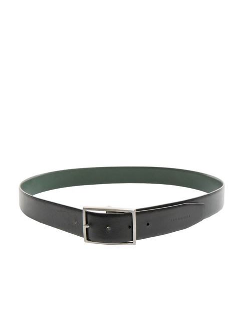 BRUNELLESCHI Reversible leather belt malachite/black nickel free - Belts