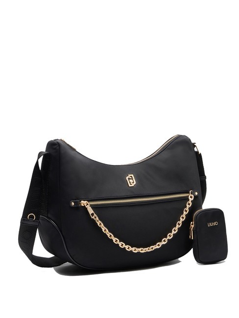ACHALA Nylon shoulder bag with pouch BLACK - Women’s Bags