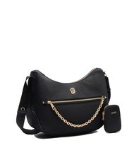 LIUJO ACHALA Nylon shoulder bag with pouch BLACK - Women’s Bags - 2