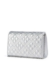 LOVE MOSCHINO QUILTED Clutch with chain shoulder strap silver - Women&rsquo;s Bags - 2