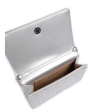 LOVE MOSCHINO QUILTED Clutch with chain shoulder strap silver - Women&rsquo;s Bags - 4