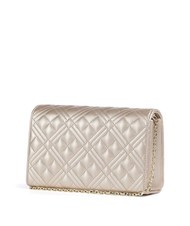 LOVE MOSCHINO QUILTED Clutch with chain shoulder strap gold - Women’s Bags - 2