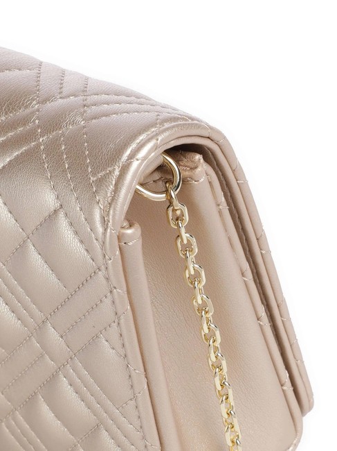 QUILTED Clutch with chain shoulder strap gold - Women’s Bags