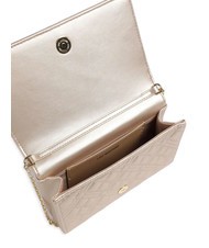 LOVE MOSCHINO QUILTED Clutch with chain shoulder strap gold - Women’s Bags - 4