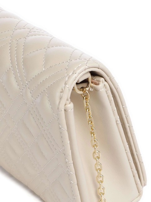 QUILTED Shoulder bag with flap ivory - Women’s Bags
