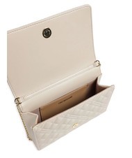 LOVE MOSCHINO QUILTED Shoulder bag with flap ivory - Women’s Bags - 4