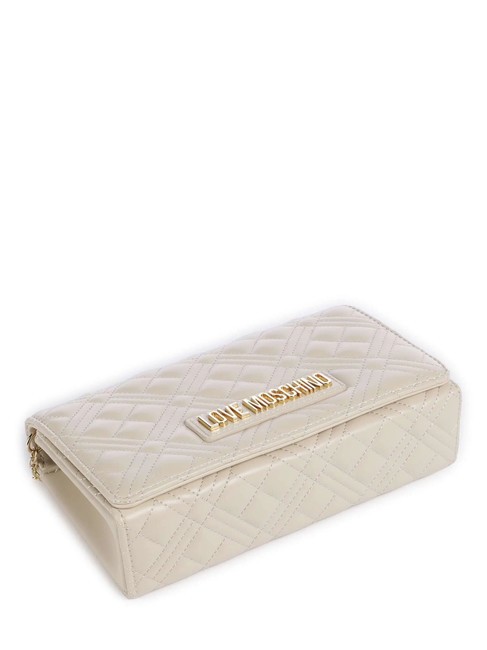 QUILTED Shoulder bag with flap ivory - Women’s Bags