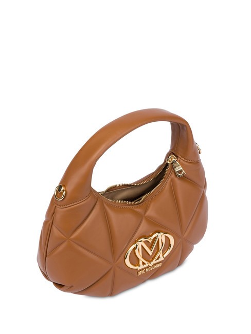 GEOMETRIC Shoulder bag with shoulder strap camel - Women’s Bags