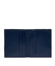 THE BRIDGE DAMIANO Leather Card Holder Wallet deep ocean abb. matte dark ruthenium - Men’s Wallets - 2