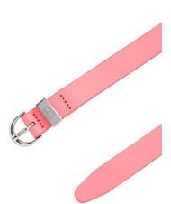 TOMMY HILFIGER TOMMY JEANS Heritage Oval Leather belt preppy pink - Belts - 3
