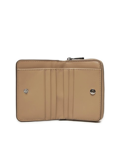 CK JEANS MINIMAL MONOGRAM  Medium zip around wallet crockery - Women&rsquo;s Wallets