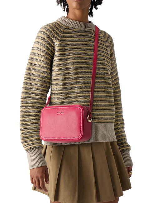 MANHATTAN Camera case bag with pouch Pompeian red - Women’s Bags