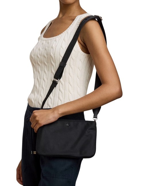 LANDYN Nylon flat shoulder bag black/black3 - Women’s Bags