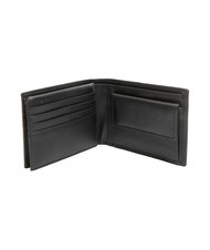 ROCCOBAROCCO ALEX Leather wallet flap and coins black - Men’s Wallets - 3