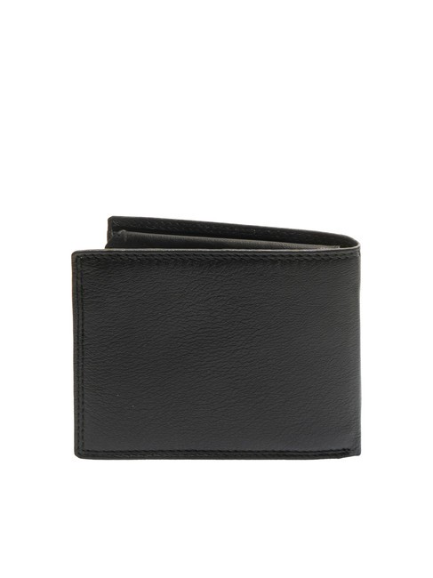 ALEX Leather wallet flap and coins black - Men’s Wallets