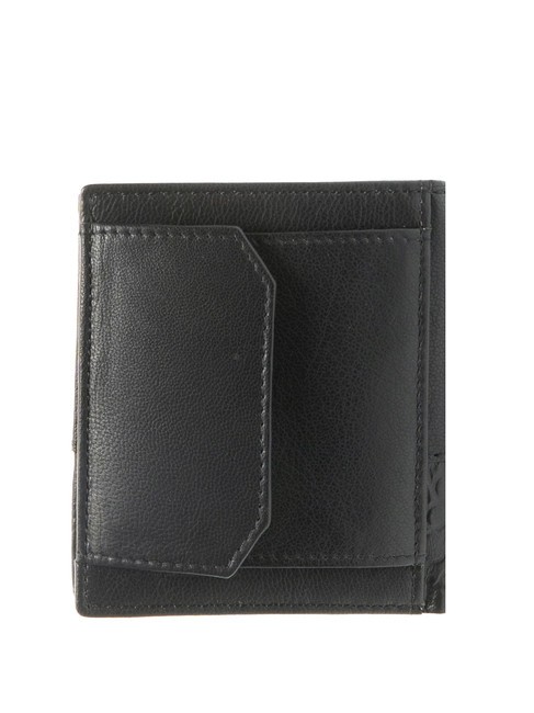 BRYAN Vertical wallet with pocket black - Men’s Wallets