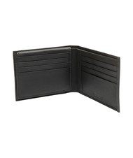 ROCCOBAROCCO STRIPE Leather wallet with flap black - Men’s Wallets - 3