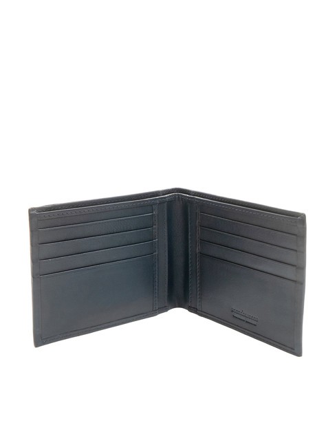 STRIPE Leather wallet 8cc blue - Men&rsquo;s Wallets