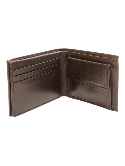 PLAIN Leather wallet 8cc dark brown - Men&rsquo;s Wallets