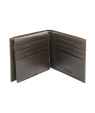 ROCCOBAROCCO PLAIN Leather wallet with flap dark brown - Men&rsquo;s Wallets - 3