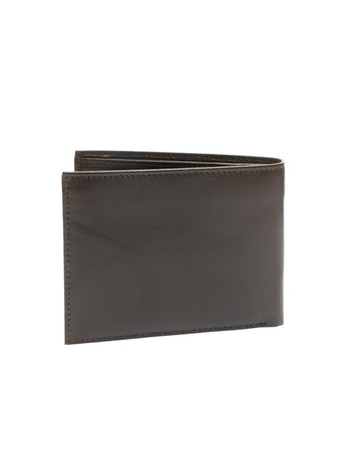 PLAIN Leather wallet 8cc dark brown - Men&rsquo;s Wallets
