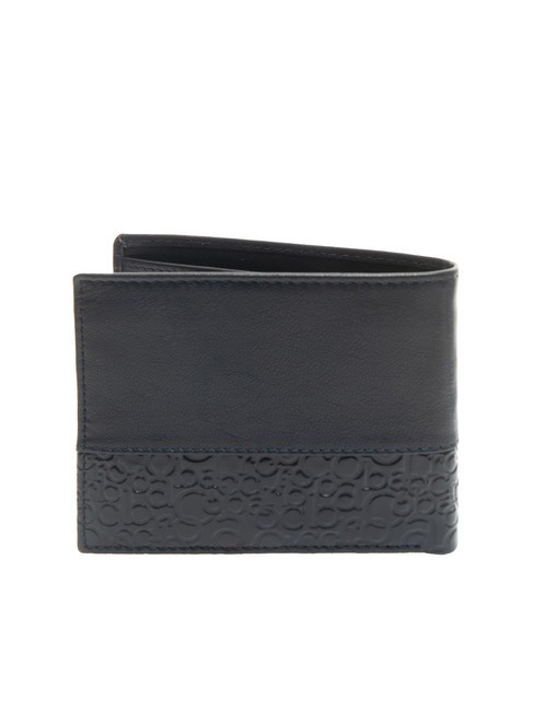 BRYAN Leather wallet 8cc navy - Men’s Wallets